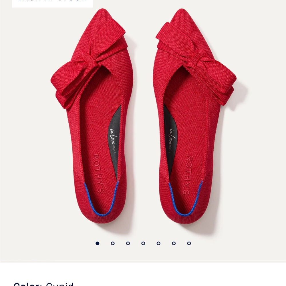 Rothy's Women's Red Bow Flats 9.5